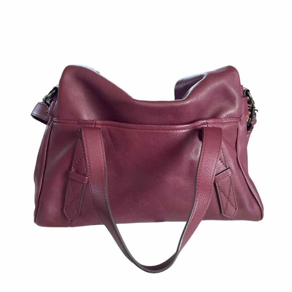 Aimee Kestenberg Burgundy Satchel - Picture 2 of 5